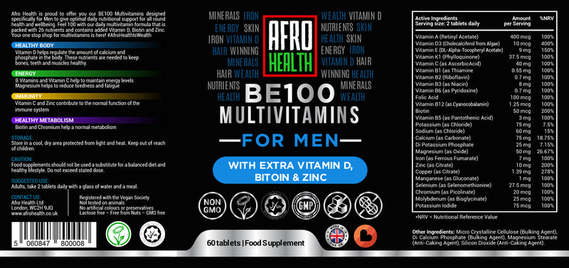 BE100 Enhanced Nutrition for Men